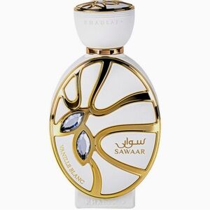Sawaar Vanille Blanc Extrait de  parfum  Spray - White & Gold. 3.4 oz